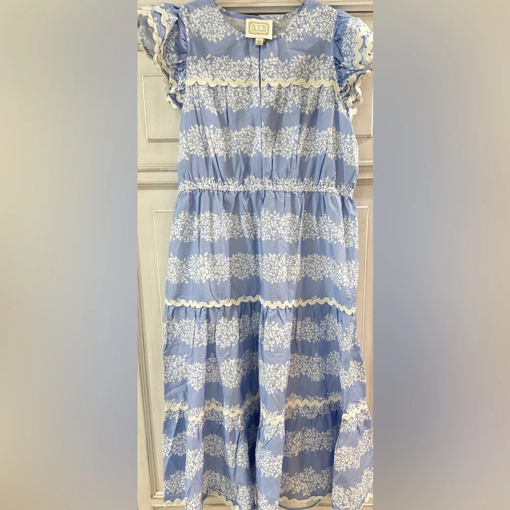 Sail to sable blue midi dress SZ L - Picture 1 of 9